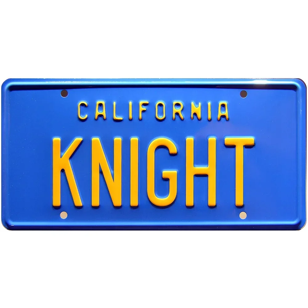 kuwn Knight Rider | Рыцарь | Металлический номерной знак с печатью, винтажный декор гаража для мотоциклов